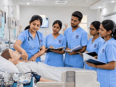 Students learning